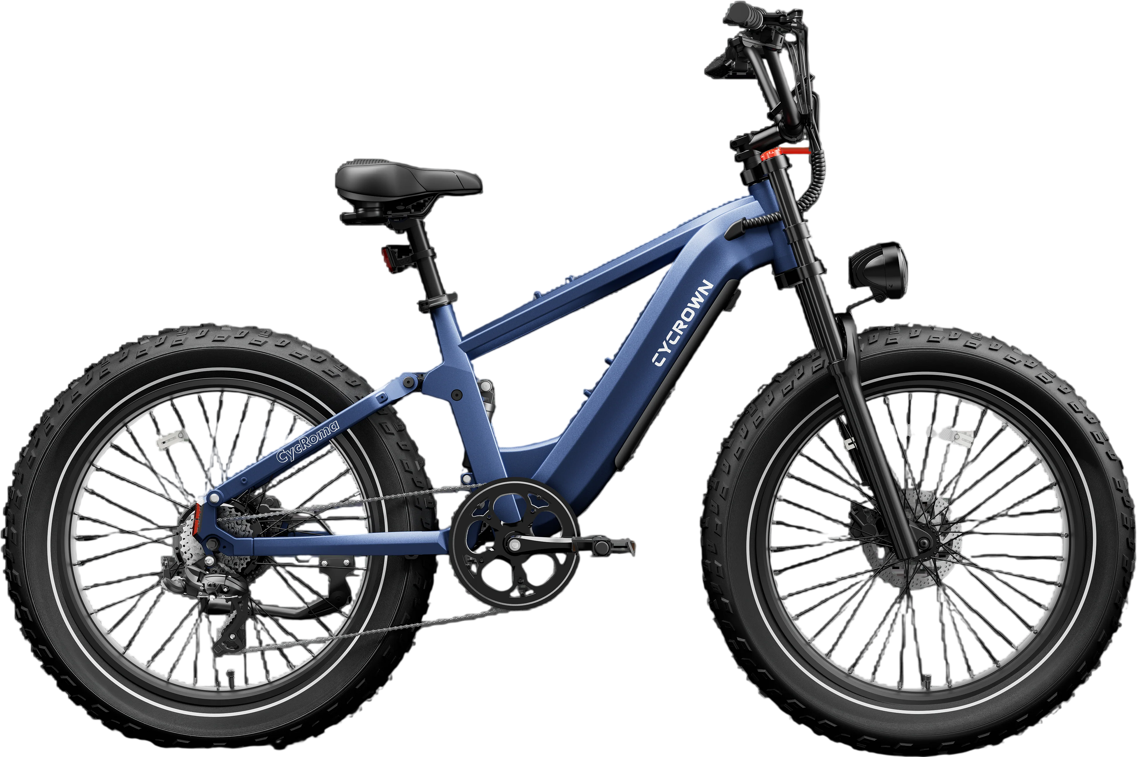 Cycrown Roma Electric Bike All-Terrain Step-Over Frame 1500W 28 MPH 90 Mile Range 48V New