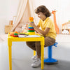 Adjustable-Height Wobble Chair Active Learning Stool for Office Stand Up Desk-Navy - Gallery View 1 of 9