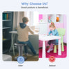 Adjustable-height gray wobble chair, featuring a backless design for improved posture and enhanced concentration in.