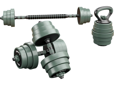 Costway Adjustable Weight Dumbbell Set w/ Connector Black Gray 72849156 New