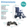 Journey Air Elite Max Folding Power Chair 3.7 MPH 19.8 Mile Range 12Ah 150W 08642MAX New