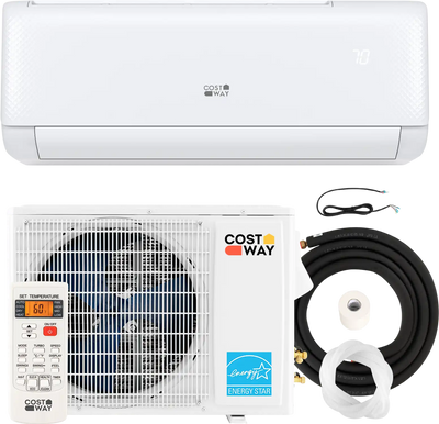 Costway Airtural 18,000 BTU 21 SEER2 Ductless Mini Split Air Conditioner Heater 208-230V Energy Star 29843657 New