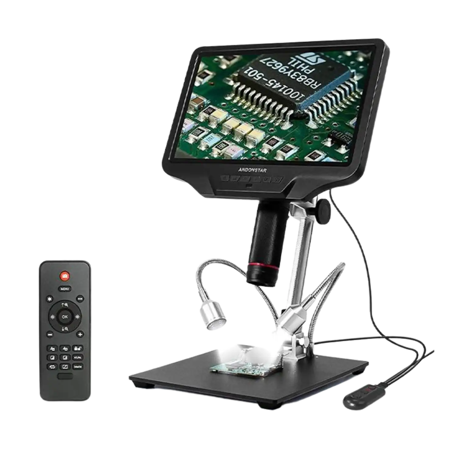Andonstar AD409 PCB Soldering 10.1 Inch Display HDMI Digital Microscope with IR Remote New