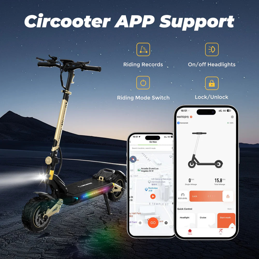 Circooter Cruiser Pro Electric Scooter Dual-Motor 38 MPH 40 Mile Range 2400W New