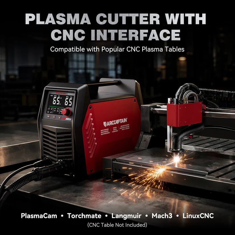 Arccaptain CUT65 MP Plasma Cutter Non-HF with CNC Interface 120/240V App Control New