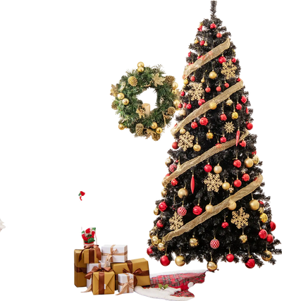 Costway 7' Artificial Christmas Tree Bendable Top Warm Light 26579184 New