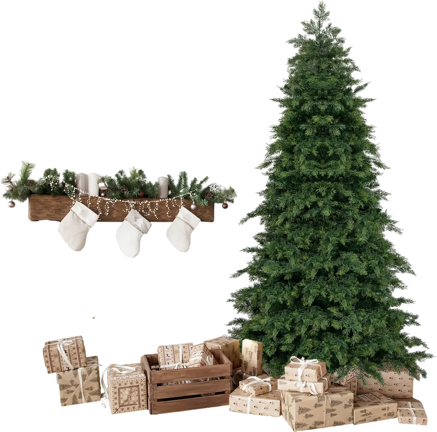 Costway 6' Artificial Christmas Tree Green Hinged Holiday Tree 12693574 New