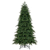 6 ft artificial Christmas tree with 721/1019 lush branch tips, featuring a hinged design for easy setup and a sturdy.