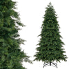 Full view of a 6 ft artificial Christmas tree with 721 branch tips, featuring a hinged design for easy setup.