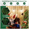 Realistic 6 ft artificial Christmas tree with 721 branch tips, featuring mixed green PE and PVC leaves for a natural.
