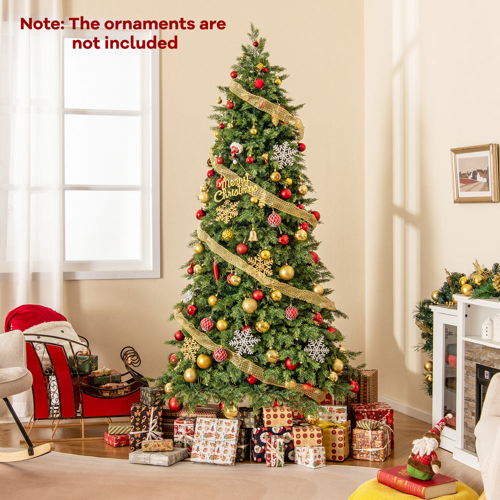 Artificial Christmas Tree Green Hinged Holiday Tree with 721/1019 Lush Branch Tips-7.5 ft - Gallery View 1 of 10