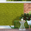 Lush light green artificial grass wall panels, 20 x 20 inches, perfect for garden or balcony privacy and decoration.