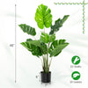 Artificial Monstera Deliciosa tree with 10 leaves, 48" tall, PEVA material, perfect for indoor and outdoor decoration.