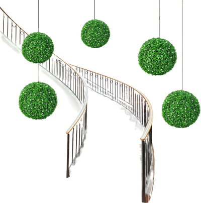 Costway 2 PCS Holly Artificial Topiary Balls 19.5