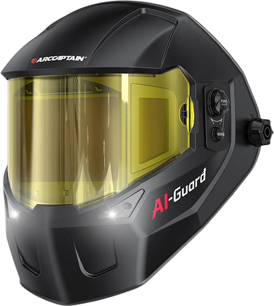 Arccaptain TriView X400 Welding Helmet Super Large View Auto Shade New