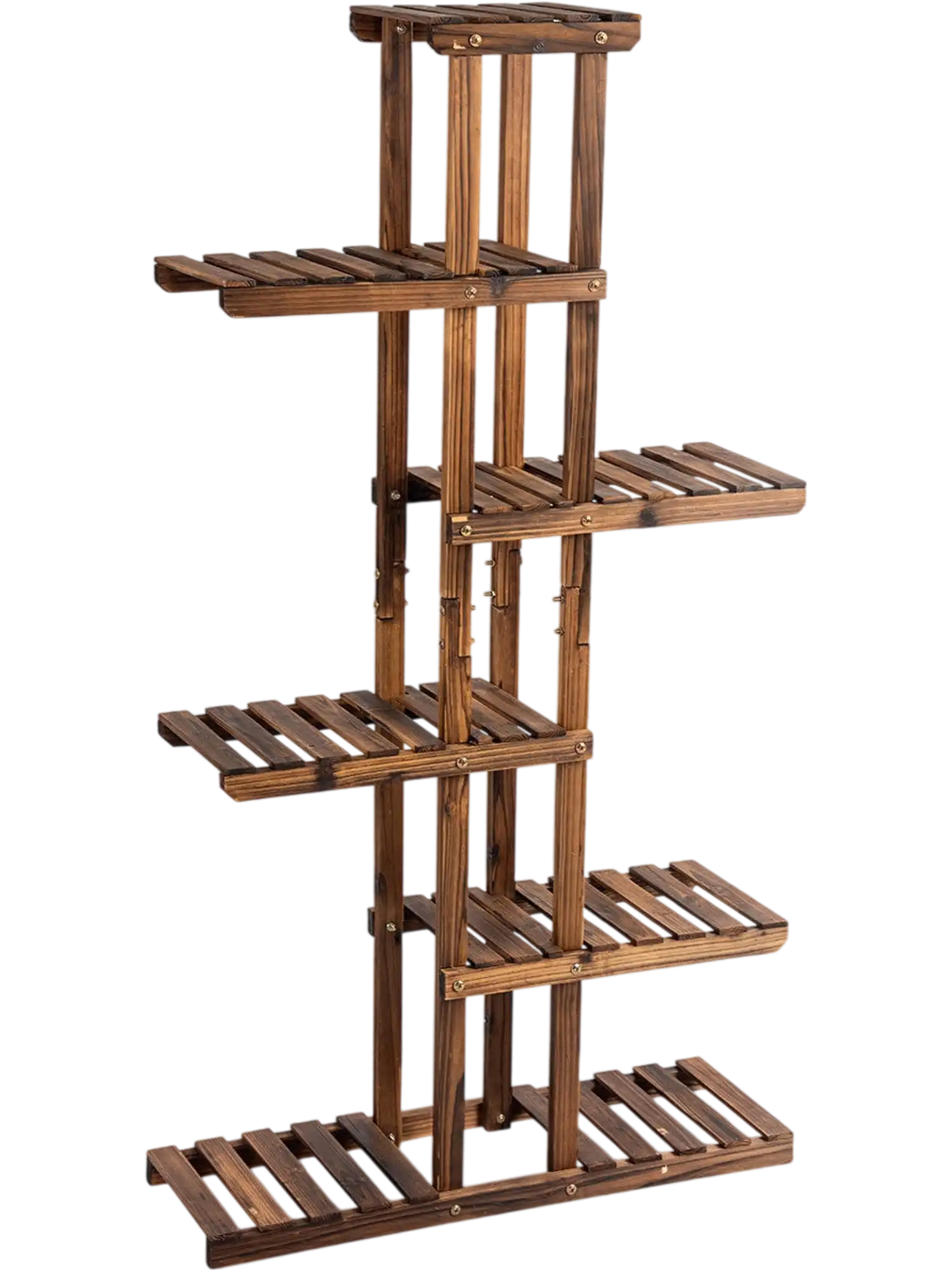 Costway 6 Tier Garden Wooden Plant Rack Shelf Stand 96708412 New