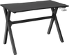 Ergonomic Gaming Desk with Mousepad and Cup Headphone Holder