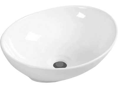 Costway Oval Ceramic Vessel Bathroom Basin Sink 04673512 New