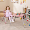 4-in-1 Baby Convertible Toddler Table Chair Set with PU Cushion-Pink - Gallery View 1 of 10