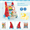 Colorful push walker for toddlers 3+, showcasing a variety of engaging activities to enhance learning and development.