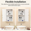 Bathroom wall cabinet with single mirror door, featuring flexible installation and adjustable shelves for organized.
