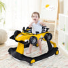 4-in-1 Foldable Activity Push Walker with Adjustable Height-Yellow - Gallery View 1 of 12