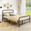 Bed Frame with Headboard and Under Bed Storage Black-Full Size - Gallery View 1 of 13
