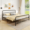 Bed Frame with Headboard and Under Bed Storage Black-King Size - Gallery View 1 of 14