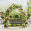 Elegant garden arch trellis for climbing plants, featuring a sturdy metal frame, ideal for outdoor decoration and.