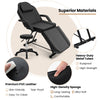 Facial chair set with removable headrest and armrests, featuring skin-friendly PVC leather and adjustable legrest for.