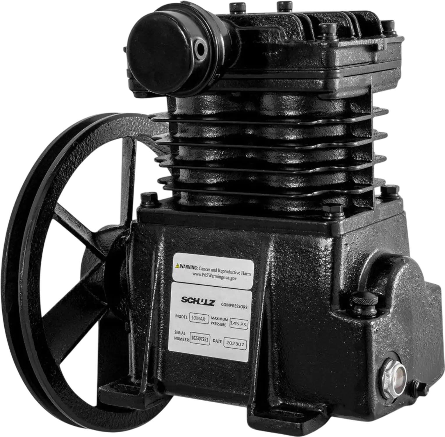 Schulz Air Compressor Pump 2 HP 10 CFM 140 PSI 1-Stage 115V 1-Phase MSL10MAX New