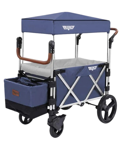 Keenz 7s 5-Point Harness Light Weight Stroller Wagon with Canopy Blue New