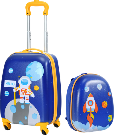 Costway 2-Pc Kids Luggage Set 12