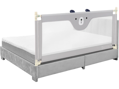 Costway Vertical Lifting Baby Bed Rail Guard Double Safety Child Lock 15283496 New