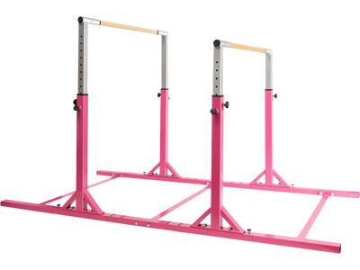 Costway Adjustable Kids Double Horizontal Gymnastic Training Parallel Bars 41798562 New