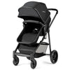 2-in-1 Foldable Pushchair Newborn Infant Baby Stroller-Black - Gallery View 1 of 10