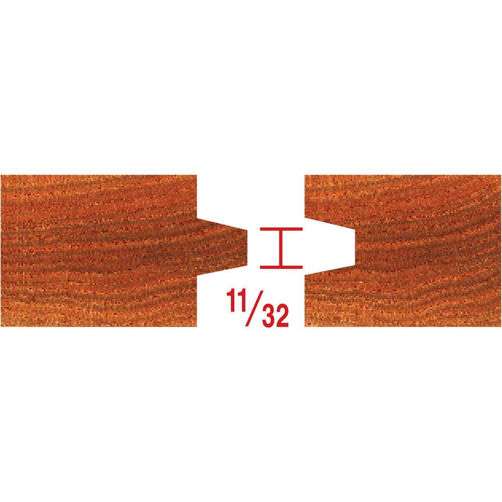 Grizzly C1240 - Tongue and Groove Set - Wedge, 1/2" Shank