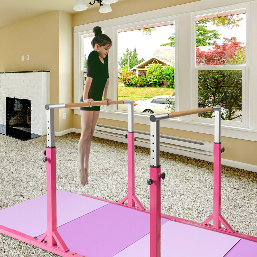 Kids Adjustable Width & Height Gymnastics Parallel Bars - Gallery View 1 of 12
