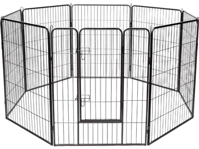 Costway 8-Panel Heavy Duty Metal Pet Playpen Dog Fence w/ Door 97682510 New