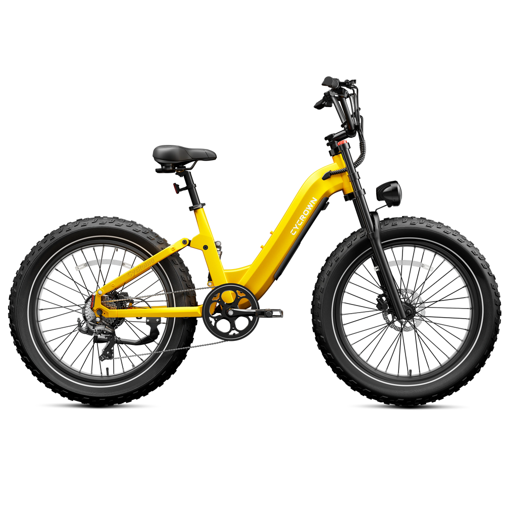 Cycrown Roma ST Electric Bike All-Terrain Step-Through Frame 1500W 28 MPH 90 Mile Range 48V New