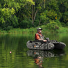 Inflatable Fishing Float with Adjustable Straps & Storage Pockets-Camouflage - Gallery View 1 of 12