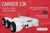 Parkit360° Carrier-13K Trailer Dolly 13000 Lbs Capacity Dual 1.7 HP Motors Wireless Remote 15" Low Profile Scratch and Dent