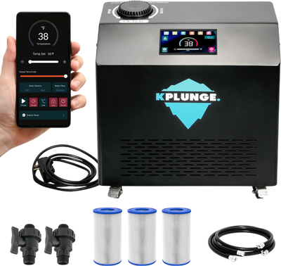 K-Plunge Gale Cold Plunge Chiller and Heater with Wi-Fi App Control New