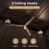 Double-roof hardtop gazebo with galvanized steel roof, featuring hanging hooks for lights and fans, ideal for outdoor.