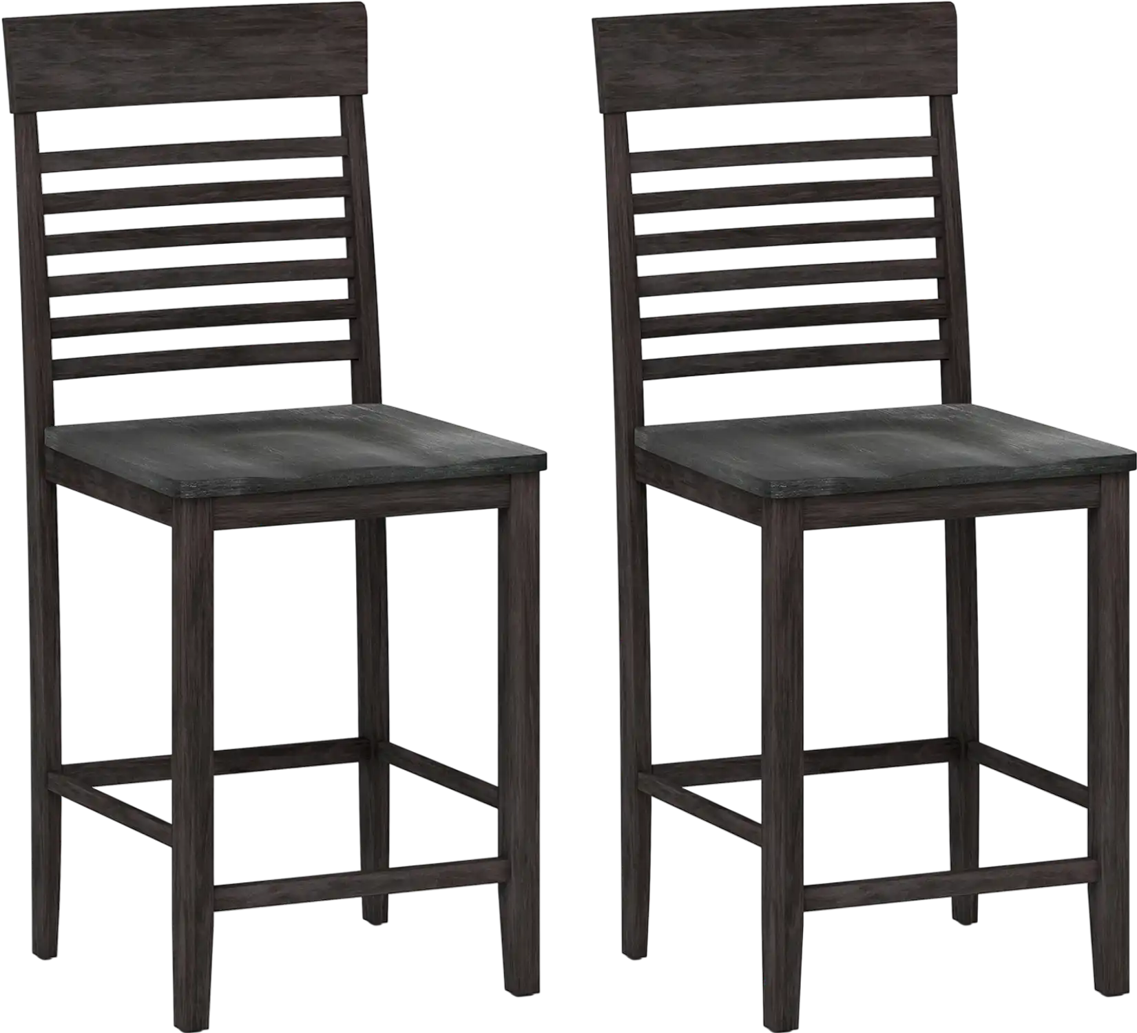 Costway Dining Chairs Set of 2 w/ Footrests Solid Wood Frame 819527643 New