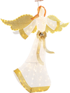 5.2 Feet Christmas Pre-Lit Angel with Halo Wings and 180 Warm White LED Lights