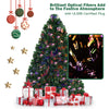 3-foot fiber optic artificial Christmas tree with energy-saving LED lights, featuring vibrant colors for festive indoor.