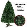 3-foot fiber optic artificial Christmas tree made of durable PVC, featuring pre-installed LED lights for festive.