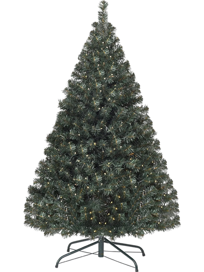 Costway 4.5' Pre-Lit Artificial Hinged PVC Christmas Tree 94361728 New