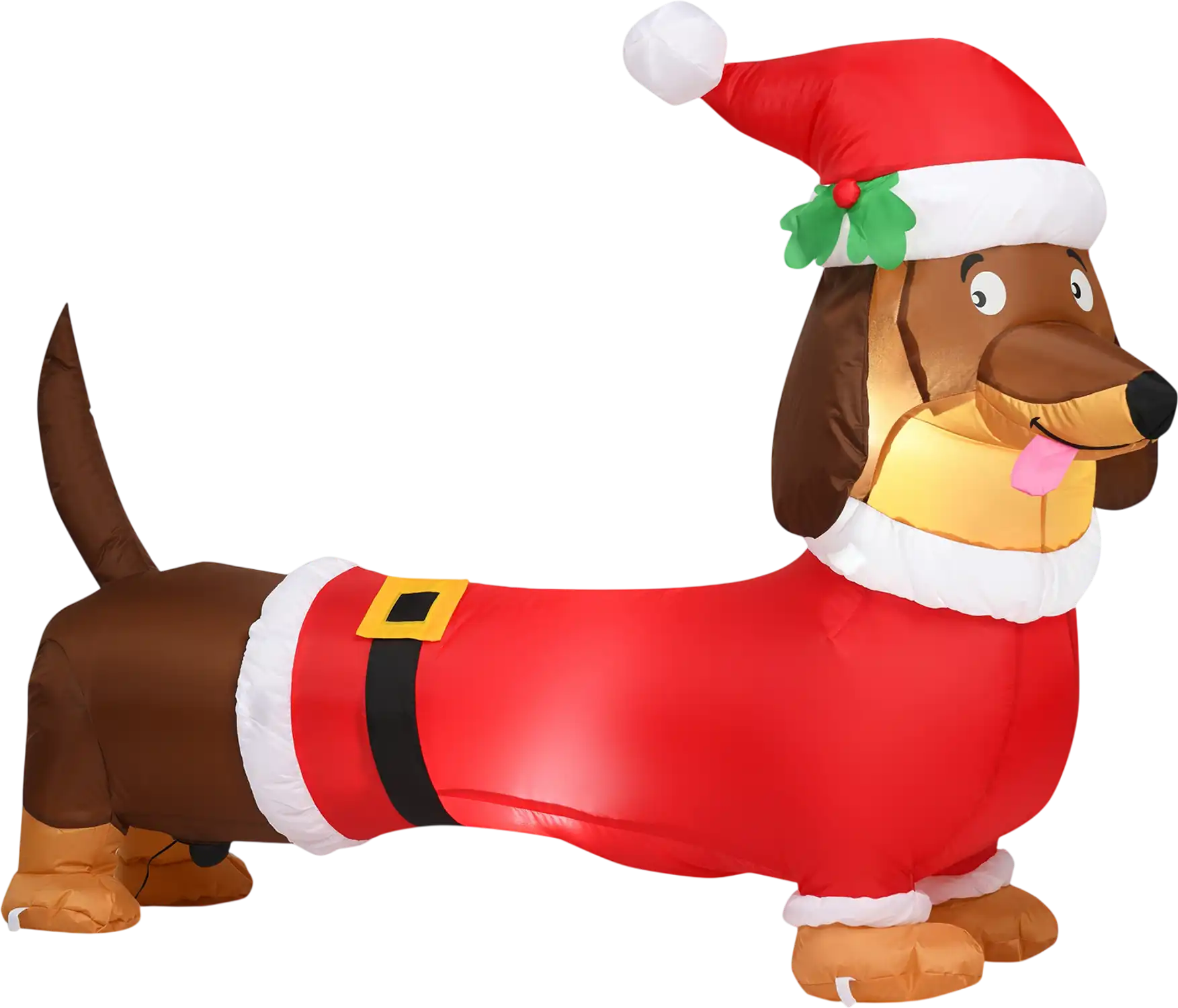 Costway 5' Inflatable Christmas Dog w/ LED Lights 09732418 New